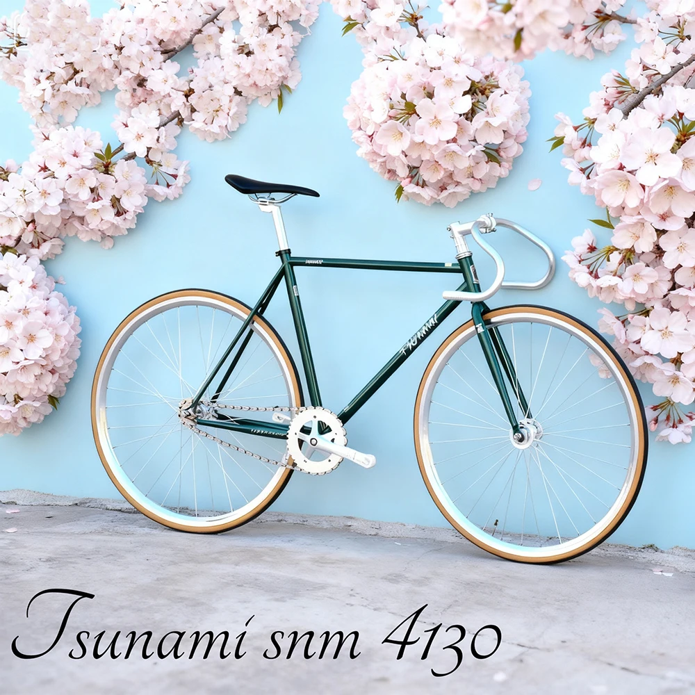 TSUNAMI 4130 Cr-Mo Fixed Gear Flatland Freestyle Vintage Green
