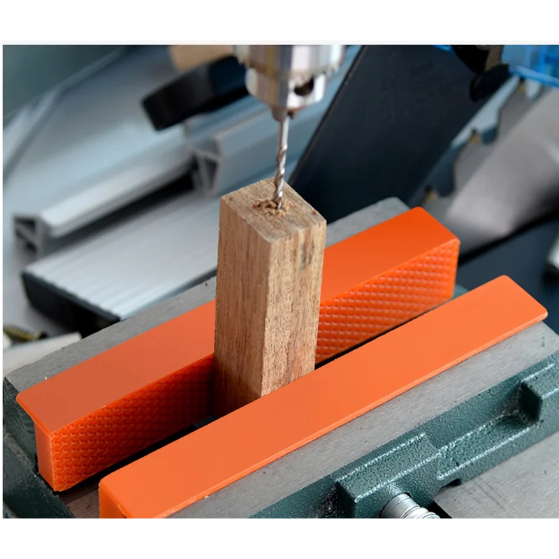 1 Pair Magnetic Vise Jaw Pads Multipurpose Protection Vise Soft Jaws for Woodworking Plastic Any Metal Bench Vice Metal