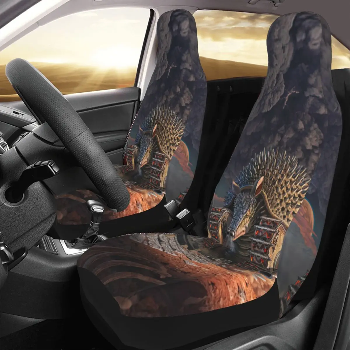 

Tarkus Legacy Car Seat Cover Custom Printing Universal Front Protector Accessories Cushion Set