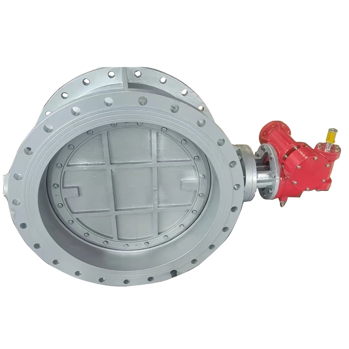 DN800 علبة التروس شفة الثلاثي غريب الأطوار زبدة يطير صمامات EPDM لينة ختم WCB مزدوجة إزاحة غريب الأطوار شفة زبدة يطير صمام #1