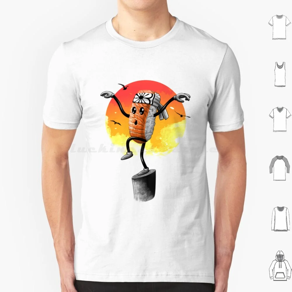 Camiseta estilo sushi para hombres, mujeres y niños, 6xl, parodia de Karate Kid, divertida, genial, Karate Kid, linda, sushi, kung fu, chulas, comida estilo sushi