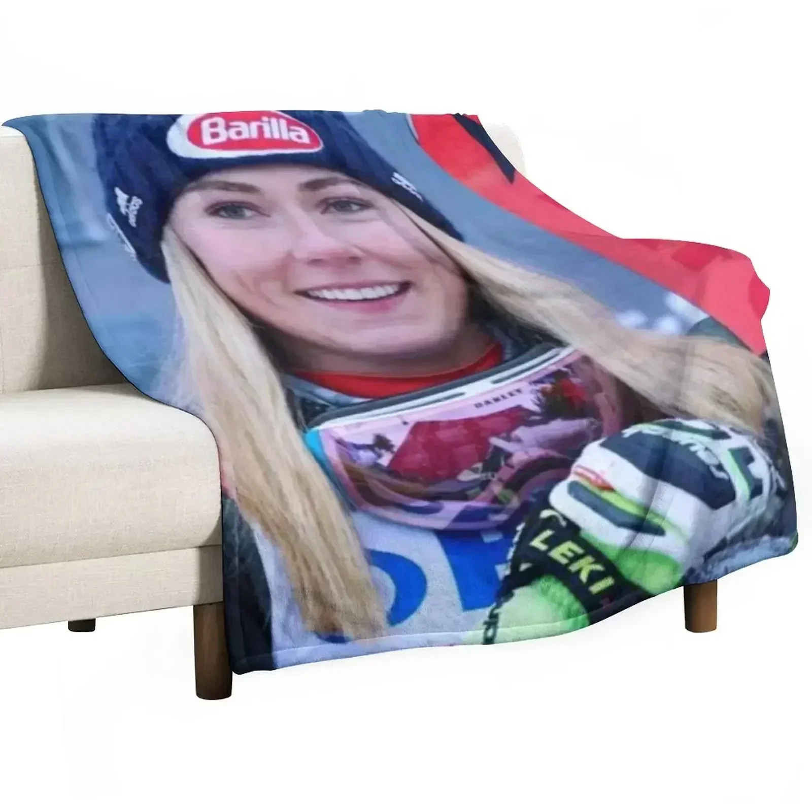 Mikaela shiffrin Throw Blanket Hairys blankets ands Retros Heavy Blankets