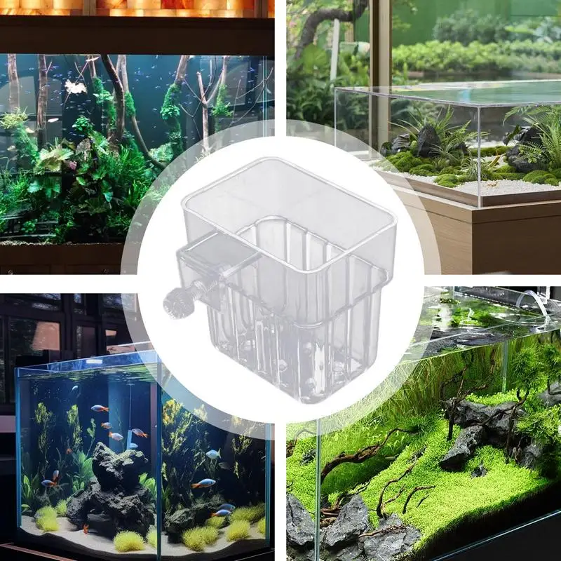 Fish Tank Plant Holder Aquarium Plant Basket with Hook Fish Tank Plant Cup Aquatic Plant Cup Aquarium Decorations Plants Pot