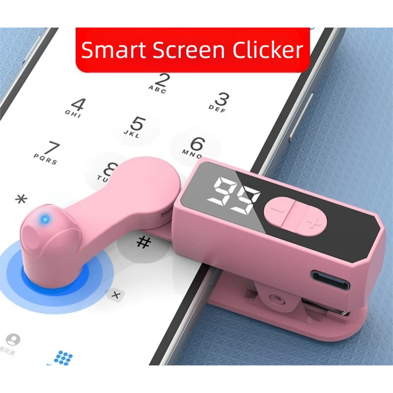Silent Phone Screen Device Speed Clicker Fast Adjustable for Live Broadcasts LED Display Compact Portable Design