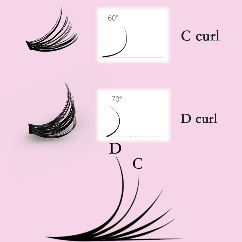 Individual Lashes 8-16mm 200pcs Cluster Lashes Natural Look Mixed DIY Eyelash Extension Russia Volume Lash Clusters Wholesale