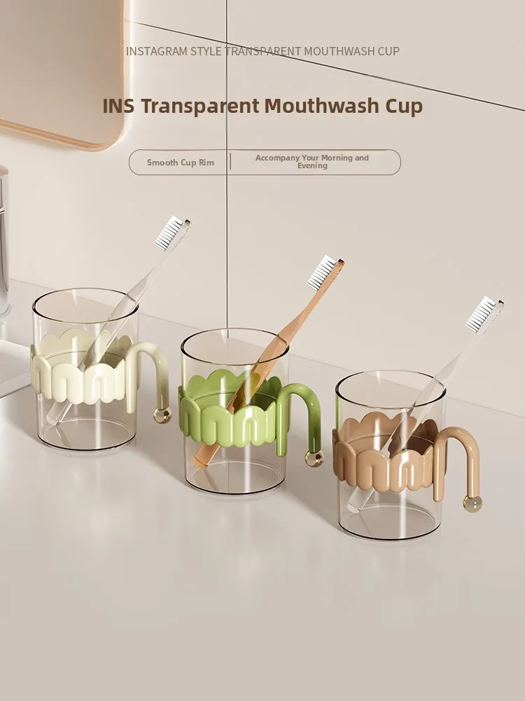 

Прозрачная чашка для зубных щеток для пар, для домашнего использования, простая, для студентов, органайзер для ухода за зубами, незаменимая в путешествиях