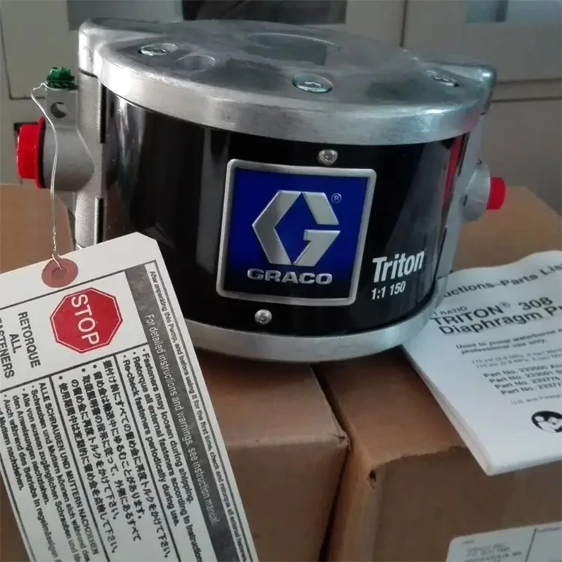 GRACO Triton 308 مضخة غشاء مزدوجة تعمل بالهواء المضغوط 233500 مضخة نقل الطلاء استخدام اللوحة