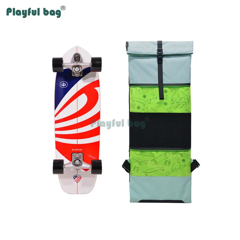 Folding Skateboard Bag Universal Portable Skateboard Backpack Double Rocker Outdoor skating protective gear storage bag AMB180