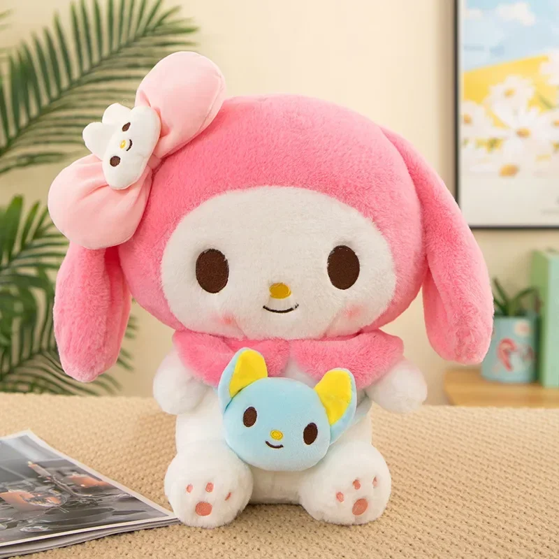 40/50cm Sanrio Kuromi My Melody Cinnamoroll Big Plush Dolls Kawaii Soft Stuffed Pillow Anime Figure Cartoon Decor Kids Toys Gift