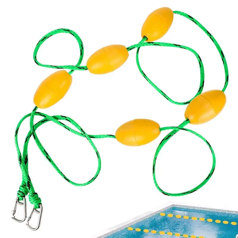

Pool Rope 16.4Ft Pool Safety Divider Rope Float String Lane String With Stainless Hooks Effective Visibility Swimming Equipment