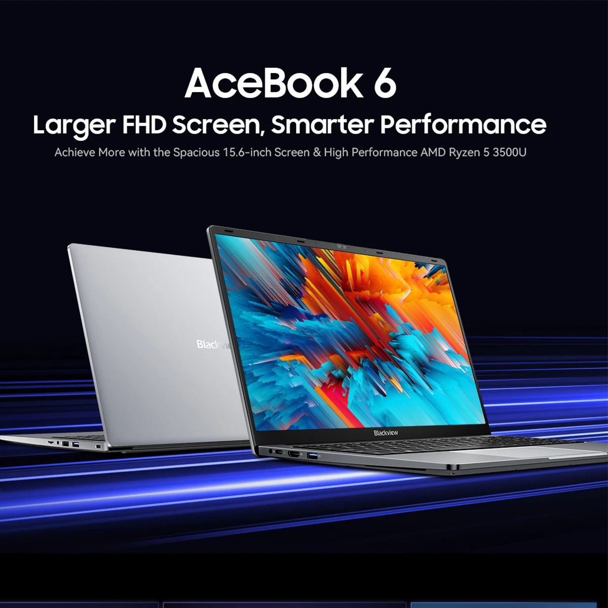 Laptop Blackview Acebook 6 15,6 cala dla studentów biznesu, procesor AMD Ryzen 5 3500U do 3,6 GHz, 16 GB RAM, 256 GB SSD