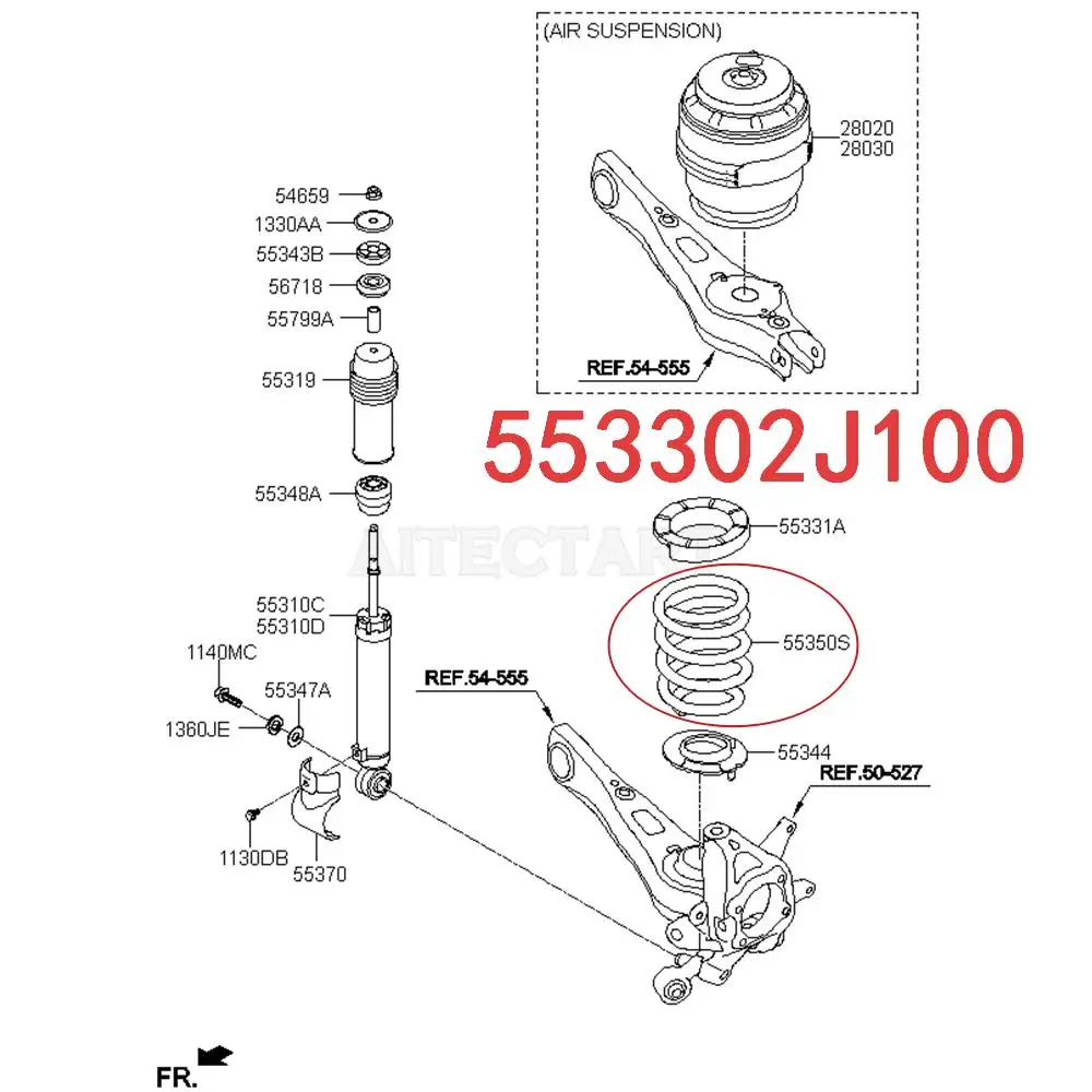 

НОВАЯ ЗАДНЯЯ ПРУЖИНА ПОДВЕСКИ 553302J100 ДЛЯ KIA BORREGO (MOHAVE) 2008-2012, АКСЕССУАРЫ ДЛЯ АМОРТИЗАТОРОВ ПОДВЕСКИ ШАССИ