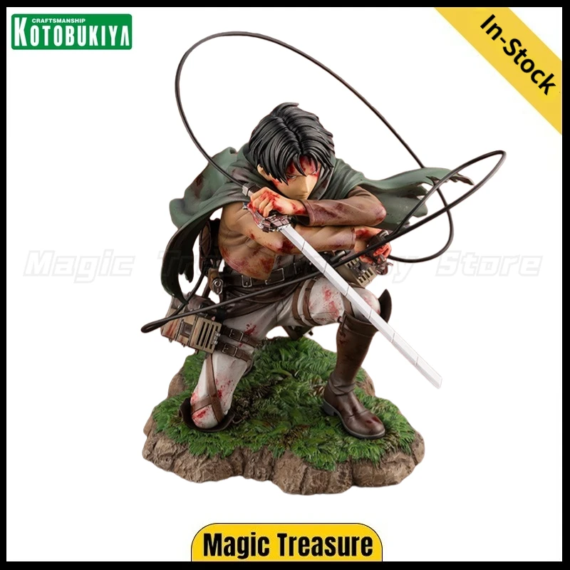 

【In Stock】Original KOTOBUKIYA ARTFX J Attack on Titan Levi Ackerman Fortitude 1/7 Scale Figures Toys Ornaments Gifts