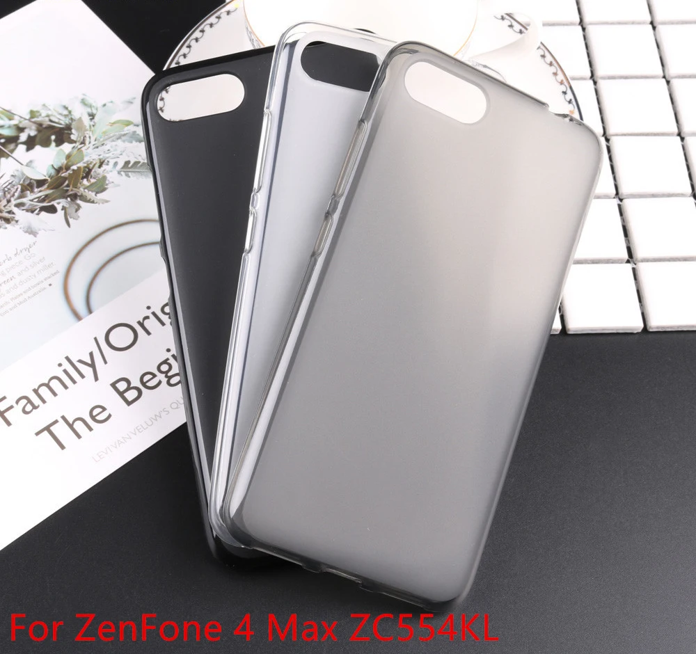 Phone case for ASUS ZenFone 4 Max  ZC554KL fundas back cover for ZC554 case soft TPU matte pudding gel silicone cover