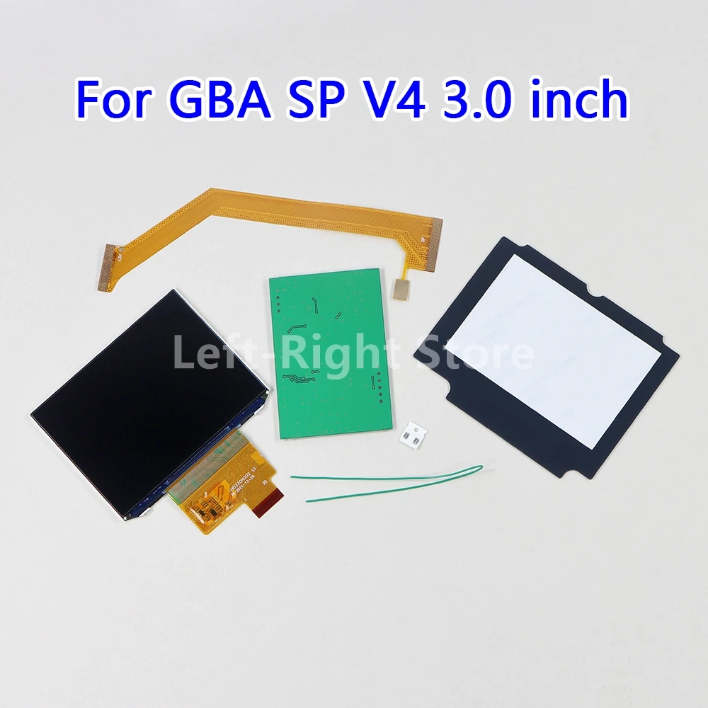 1 مجموعة 3.0 بوصة نقطة إلى نقطة IPS LCD لشاشة GBA SP V4 IPS مع وظيفة قائمة OSD تسليط الضوء على سطوع LCD