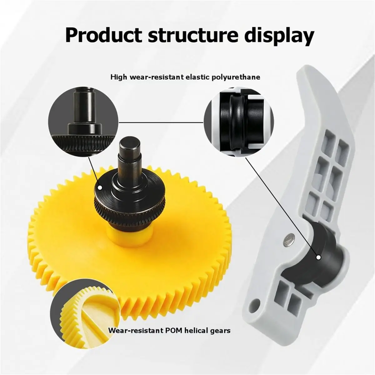 For A2L Extruder Gear Assembly Drive Gear Replacement Part for 3D Printer Resistance Upgrade