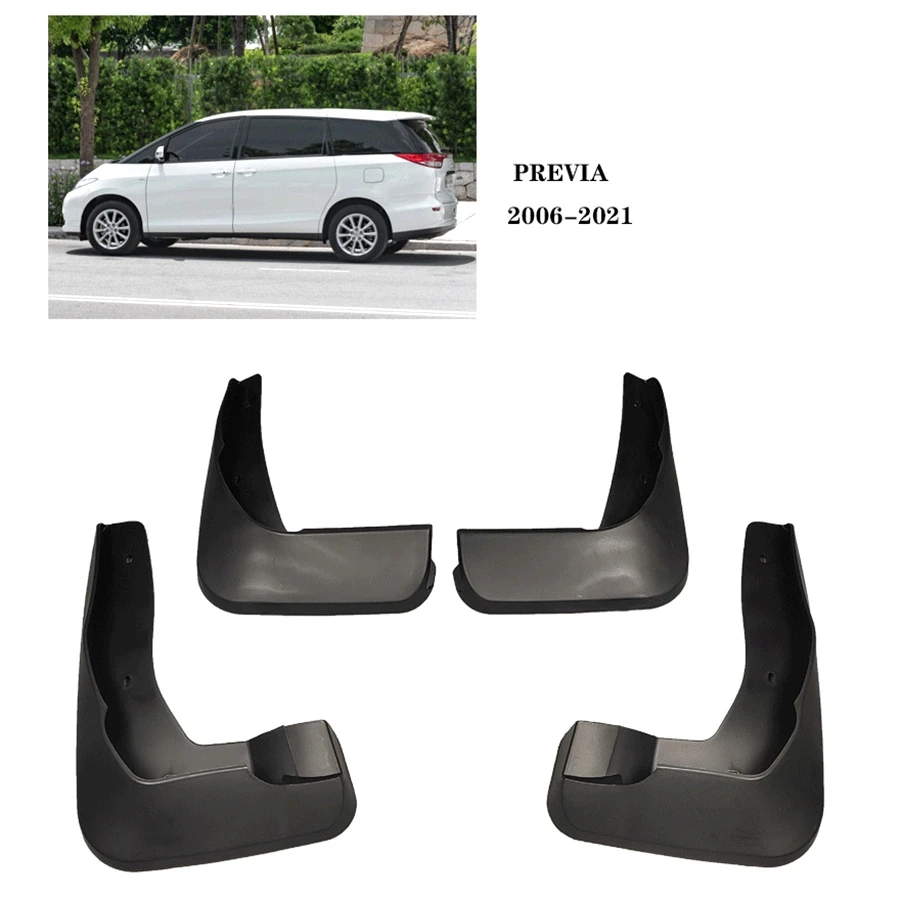 Fender Protect the Car Mud Flaps Set Car Mud Flap Front Rear Mudguard Splash Guards for Toyota Previa