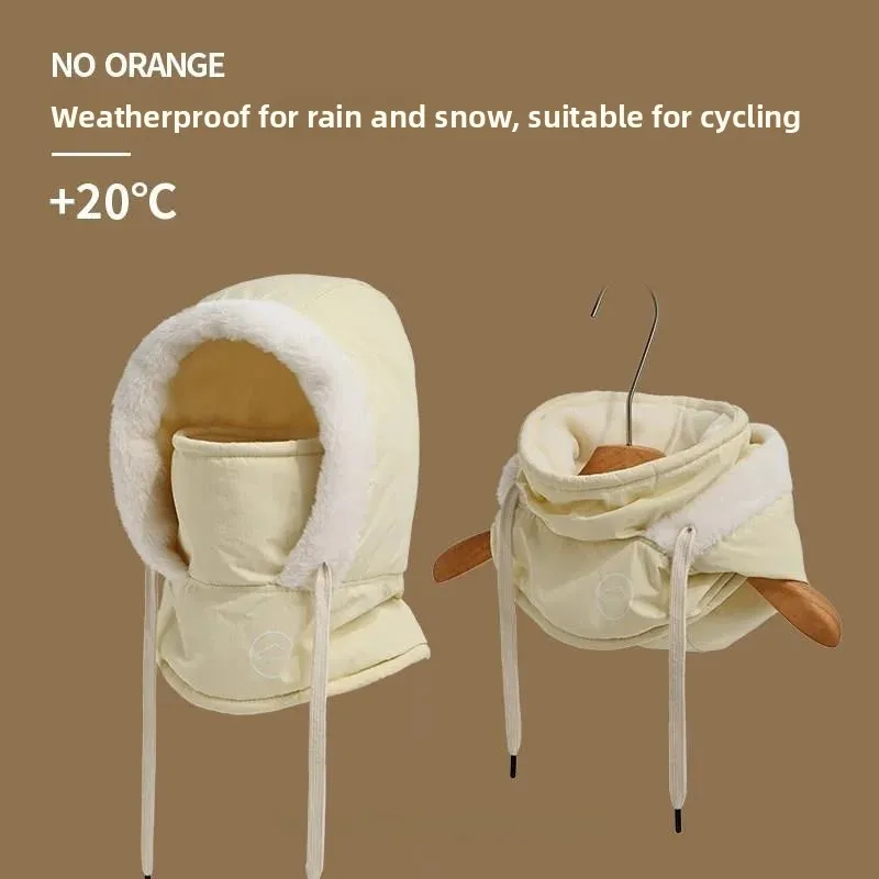 Unisex Winter Cycling Hat Scarf Set Warmth Retention  Vehicle Windproof Face Mask Helmet Inner Liner for Men Women Ch...
