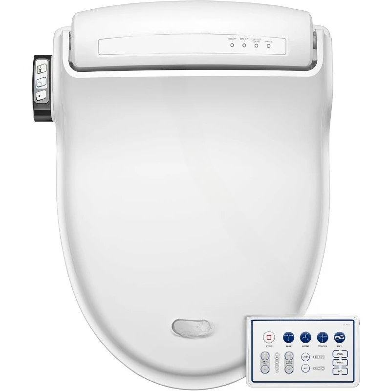 with Slow Close Lid, Remote Control,BB1000 Electric Bidet Toilet Seat, Warm Water withAir Dryer, Heated Seat