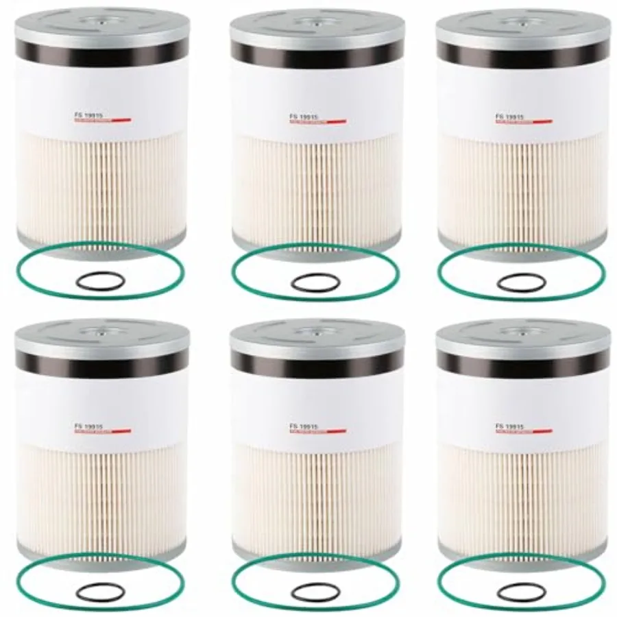 

6 упаковок топливного фильтра L9915F, водоотделитель для Cummins ISX 15 Detroit Diesel DD13 DD15 DD16, совместимая замена FS19915 P551011 P