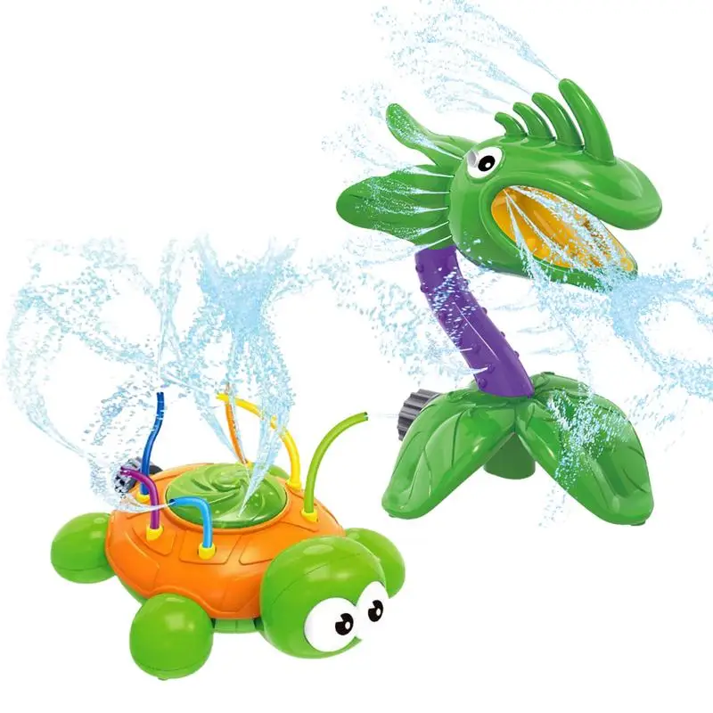 

Rotating Turtle Cannibal Water Sprinkler For Kids And Toddlers Wiggle Tubes Spray Splashing Summer Water Activities For Backyard