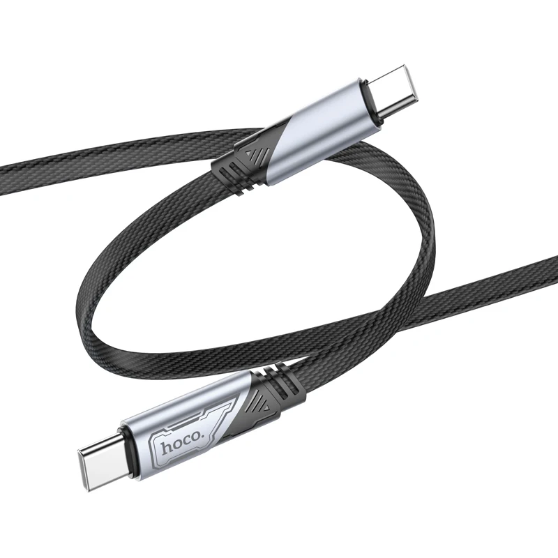 HOCO Ultra Thin 60W USB C to Type C Fast Charging Phone Cable For iPhone 17 16 15 Pro Max 1.2M Wired Charge Cord For Samsung S25