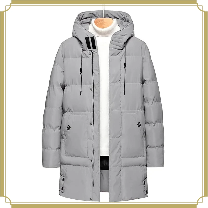 Big-size Warm Cotton Jacket for Men, Winter Coat, Thick Cotton Coat, New Style Mid-length Cotton Suit for Middle-aged People2026