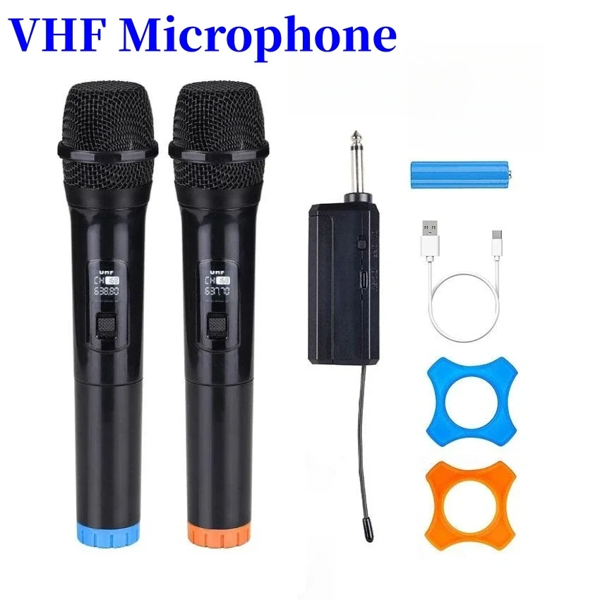 

Drop-Tested Handheld Wireless Mic System Rechargeable 1200mAh Battery 30Hz-20KHz Frequency Response Plug Play PA Systems Mixers