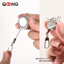 60CM KEVLAR Rope Mini Telescopic Key Chain High Elasticity Super Practicality Outdoor Key Ring Return Retractable Keychain H55