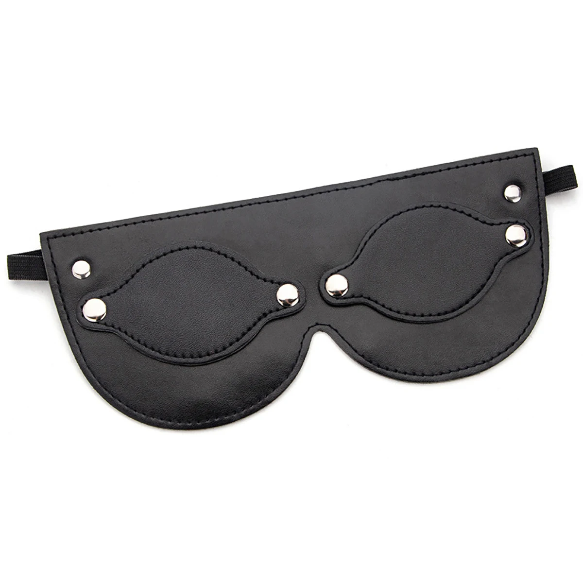 Alternative Supplies Dual-use Leather Eye Mask Sexy Black Mask Sexy Tools Seductive Flirty Mask Cover Eye Head