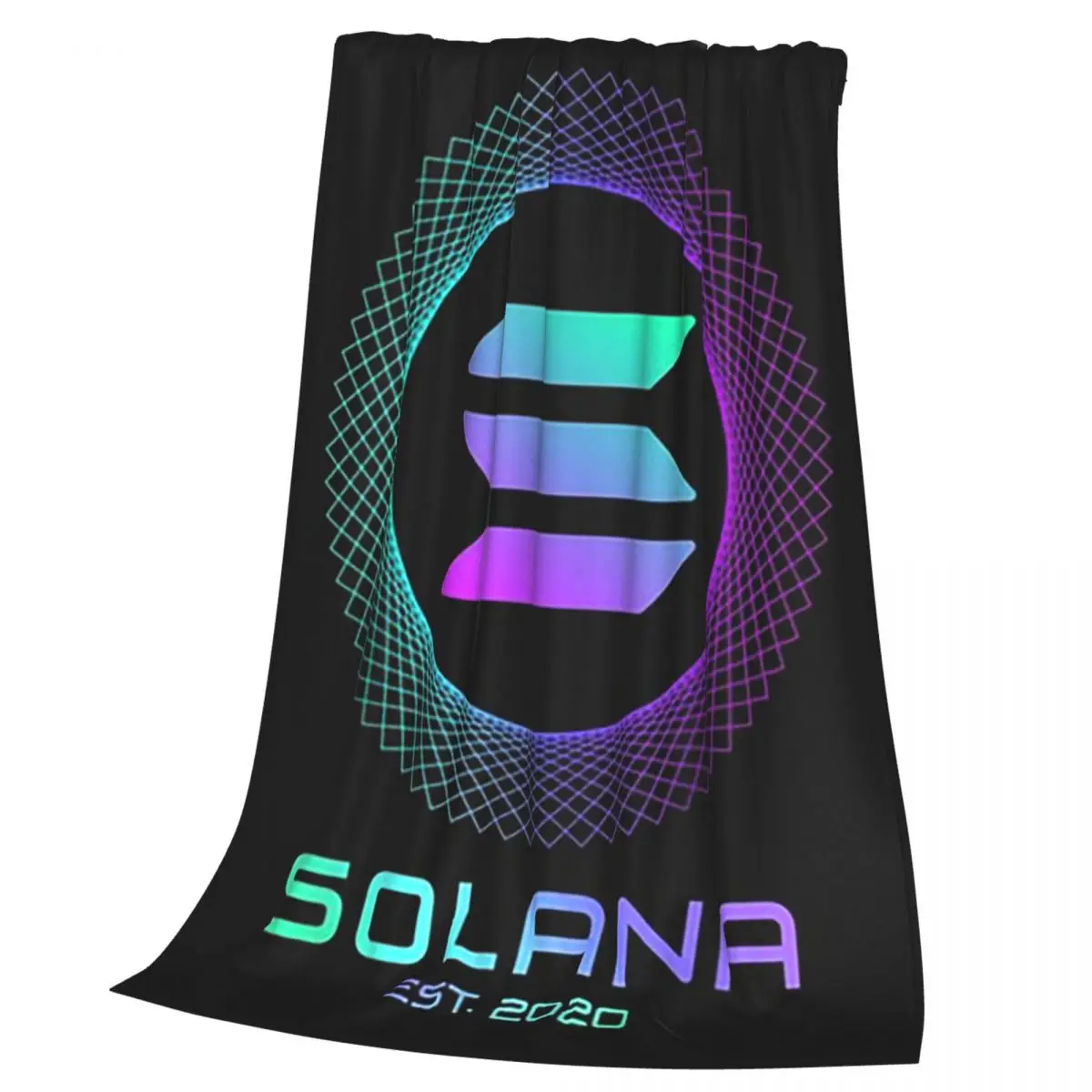 Solana Cryptocurrency - Solana SOL Blanket Soft Warm Flannel Throw Blanket Cover for Bed Living room Picnic Travel Home Sofa