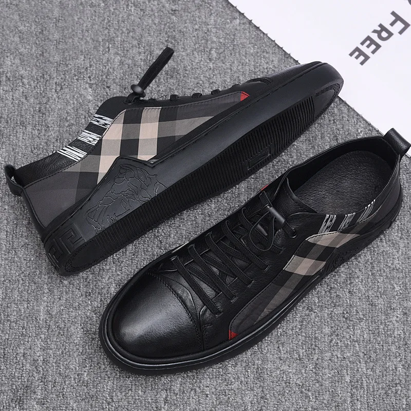 Men's High Quality Genuine Leather Loafers Handmade Men Shoes Moccasins Walking Men Flats Casual Male Work Shoes Homme Zapatos