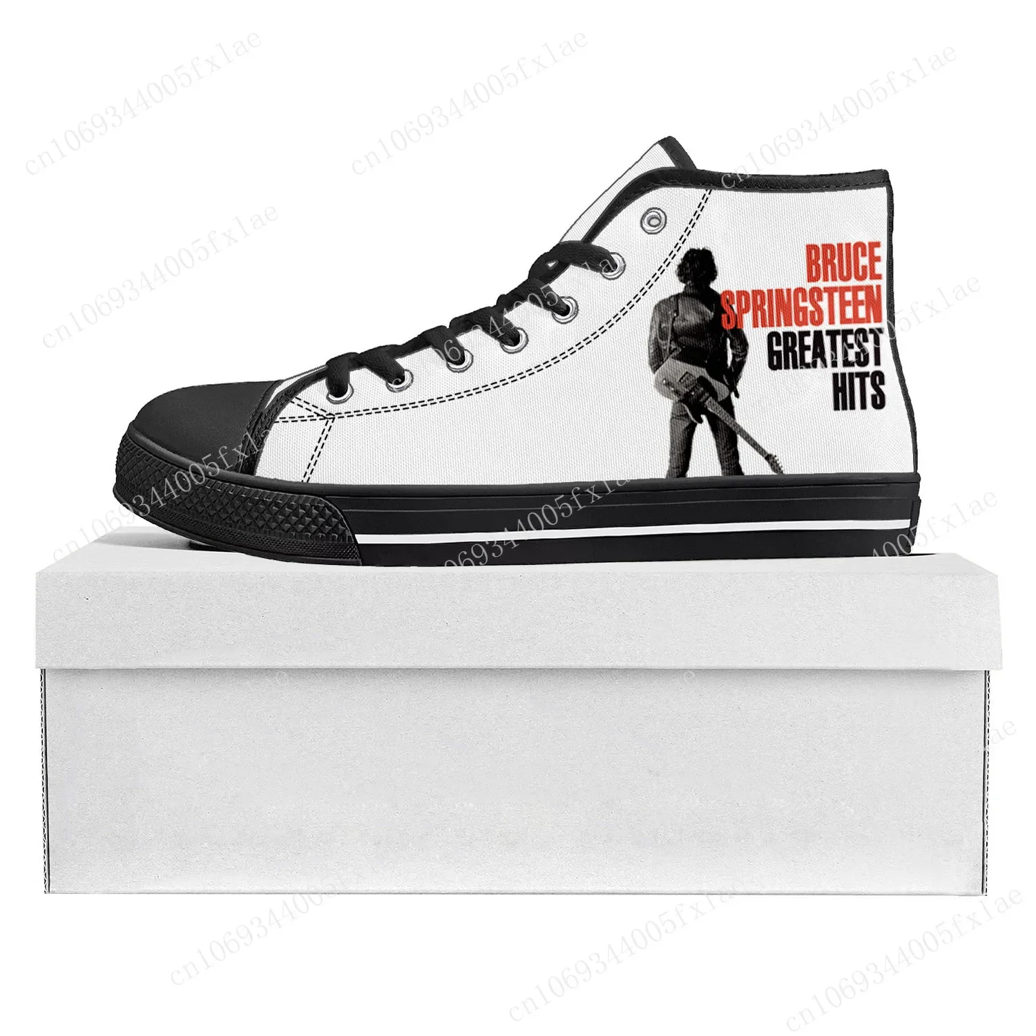 Born To Run High Top High Quality Bruce Springsteen Sneakers Mens Womens Teenager Canvas Sneaker Casual Couple Shoes Custom Shoe