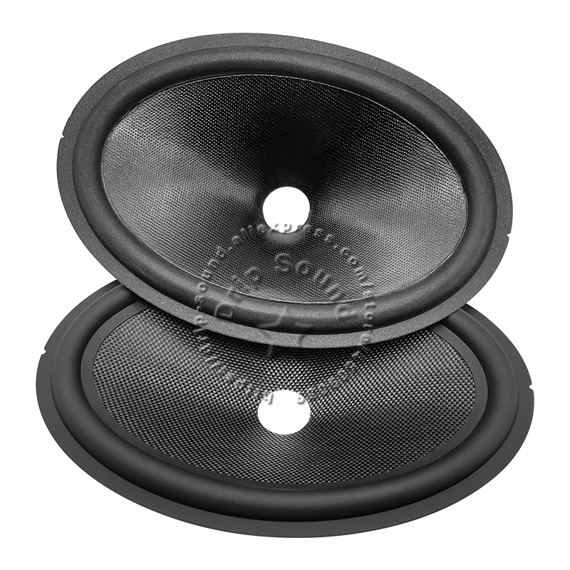 2ชิ้น6x9นิ้วลำโพงขอบยางไฟเบอร์กลาส/โฟมอ่างกระดาษกรวยไดอะแฟรมแบบสั่นอะไหล่ซ่อมวูฟเฟอร์25มม