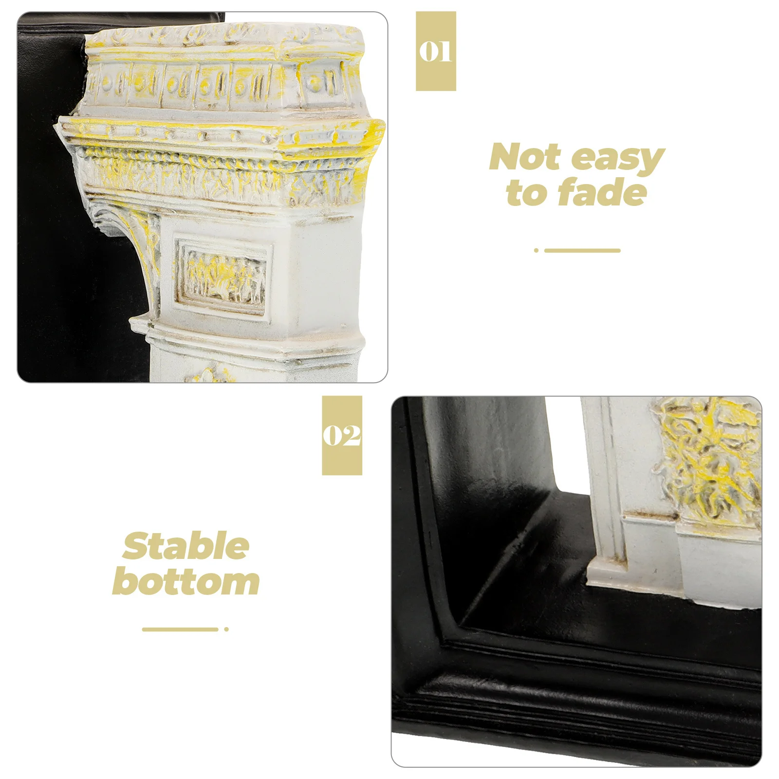 

Ancient Bookends Creative Decorative Book Supports for Home Office Shelf Desktop Bookends Nonskid