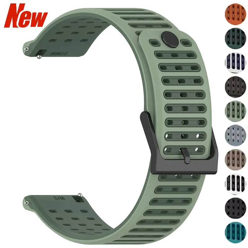 22 mm Silikon-Armband für Suunto 5 9 Peak Pro/RACE S/Run/Ocean 1:1 offizielles Uhrenarmband für Suunto Vertical 2 Band-Armband