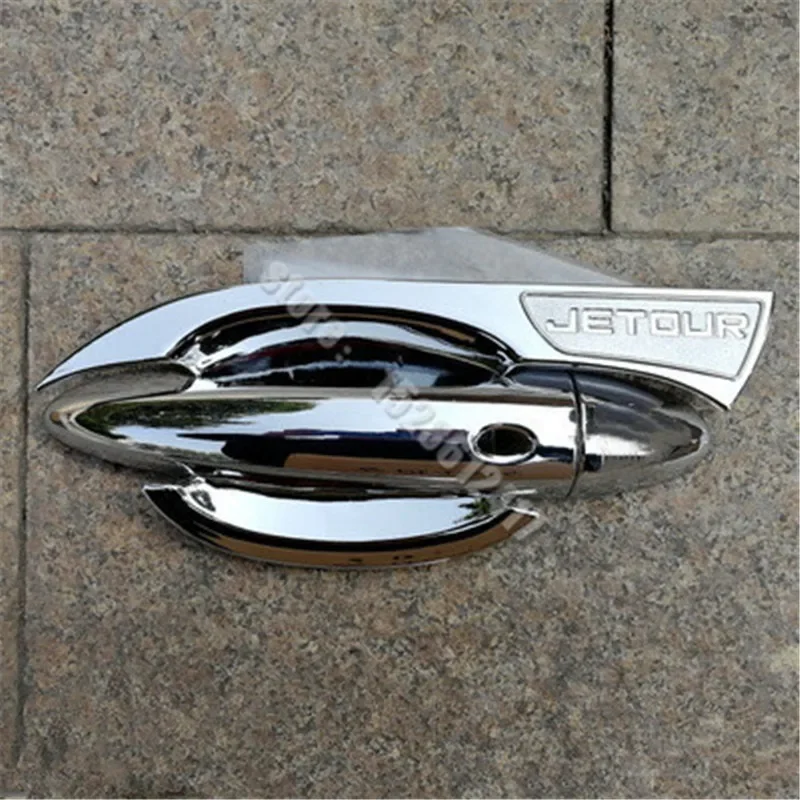 for JETOUR X70 2020 Car styling ABS Chrome Door Handle Bowl Trim Door handle Protective covering Cover Trim