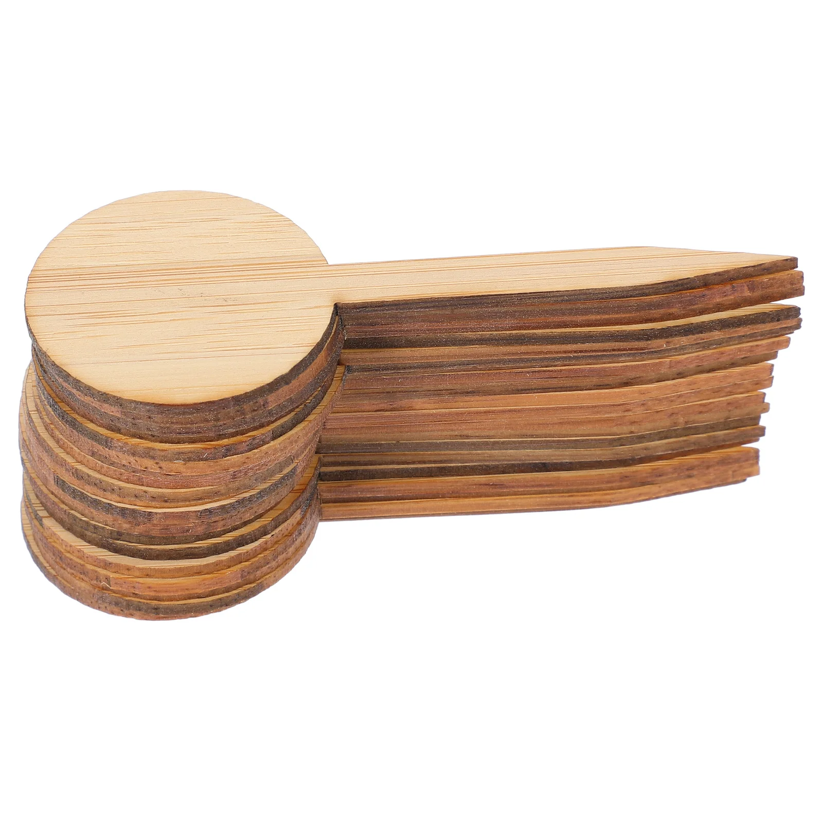 

20 pcs Bamboo Garden Thicken T Shape Seedling Label Plant Marker For Nursery Decor Miniature Plaque Ornament