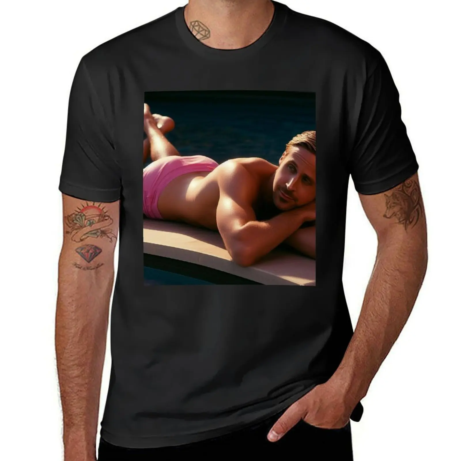 ryan gosling sexy T-Shirt tops cute tops mens graphic t-shirts