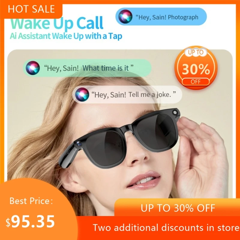 

AR Glasses For Taking Photos And Cameras Wireless Ultra Light Rechargeable Office Gaming And Entertainment Smart Glasses New Hot