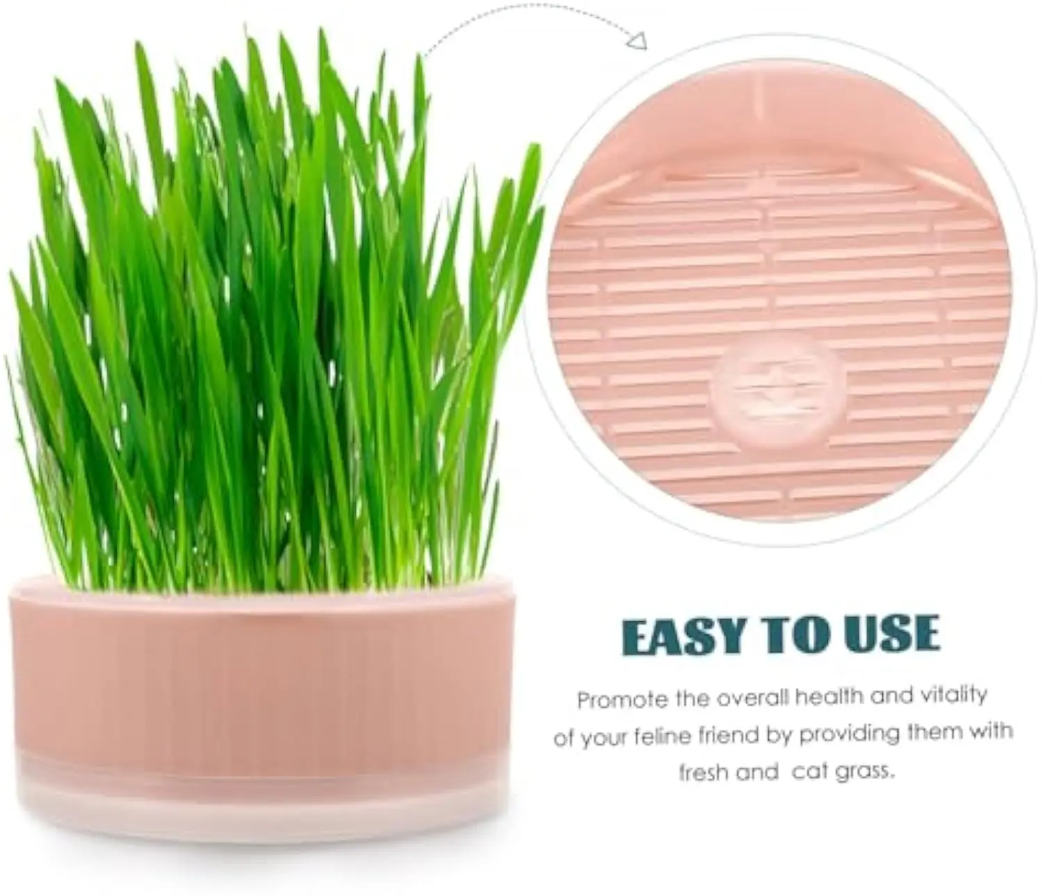 Cat Plant Planter Cat Plant for Pet Convenient Cat Planter Cat Plant Pot The Lazy  Plastic Cat Grass cup Without seeds