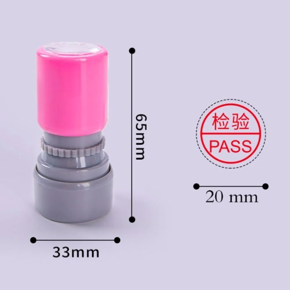 Selbstfärbender QA QC-Inspektionsstempel im Taschenformat mit Gravur, zeitsparender Qualität, PASS-Stempel, OQC IQC-Qualitätsinspektionsstempel, Lager