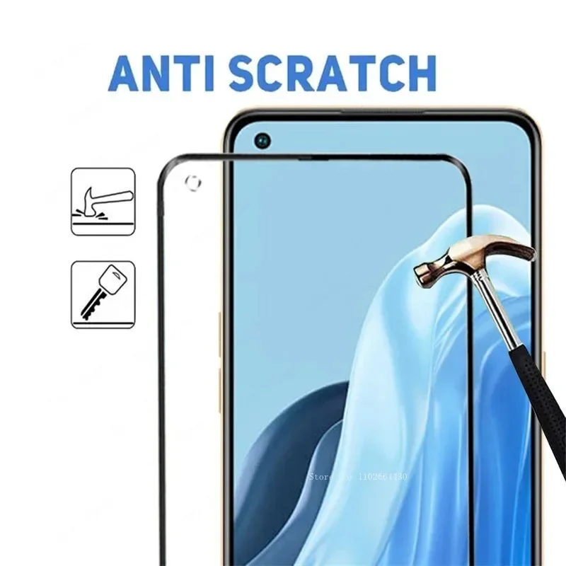 5PCS Screen Protector For OPPO Reno 7 8 Pro Plus Find X5 X3 Lite Tempered Glass For OPPO A94 A98 A54 A78 A74 A58 A38 A17 Glass