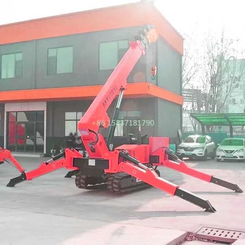 

Hydraulic Spider Crane Machine Telescopic Boom Lifting Platform Diesel Engine Drive Spider Crawler Crane with CE Certificate