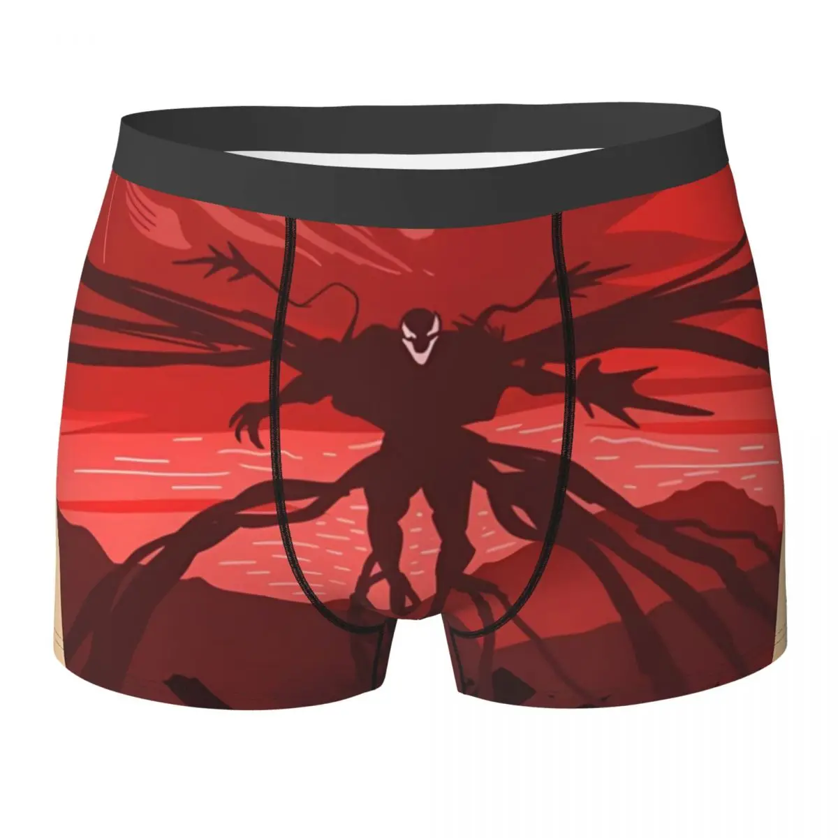 Venoms Underwear Marvel Men Underpants Printing Classic Boxershorts High Quality Boxer Brief Plus Size 2XL