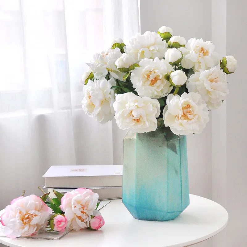 67CM 2-piece Luxurious Peony Artificial Flower Peony Silk Flower Nordic Home Decoration Wedding Soft Decoration Ornament