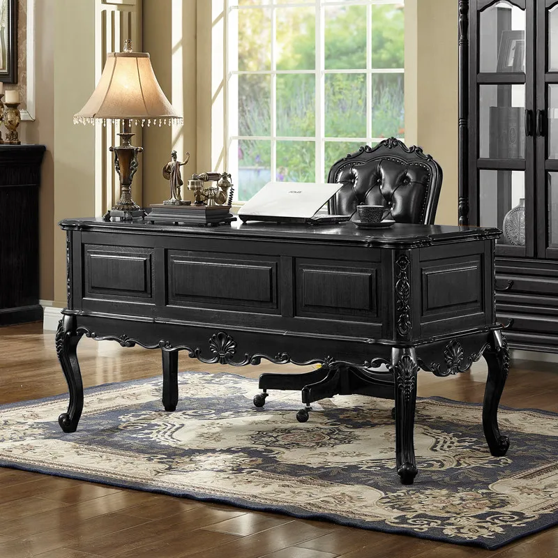 Executive Nordic Office Desk European Aesthetic Design Storage Luxury Office Desk Wooden Organizers Ufficio Unique Furniture