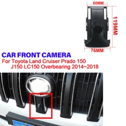 Car Front View camera For Toyota Land Cruiser Prado 150 J150 LC150 Overbearing 2014~2018 Waterproof Parking LOGO Front Camera