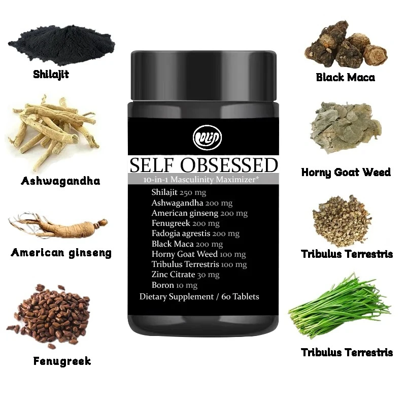 

Ashwagandha Maca Tablets for Men Boost Stamina Capsule, Energy, Vitality, Performance Overall Male Health Support