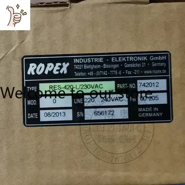 2026.4 Original ROPEX Heat Sealing Controller RES-420-L/401/402 230/400VAC Spot Pre-auction Inquiry